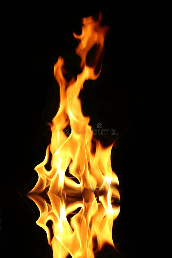 Fiamma di fuoco fotografia stock. Immagine di nero, fiamma - 41790080