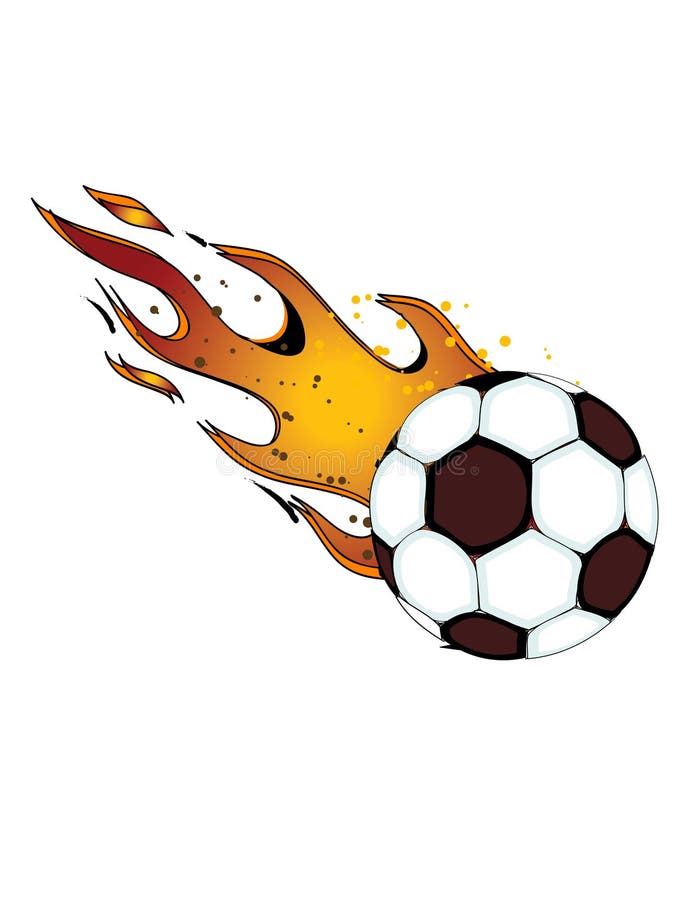 Fiammeggiare Soccerball/gioco del calcio! vettore eps8 illustrazione vettoriale Fiammeggiare Soccerball/gioco del calcio! vettore eps8 illustrazione vettoriale
