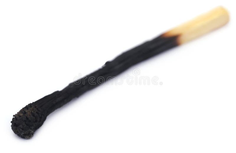 Fiammifero bruciato fotografia stock Fiammifero bruciato fotografia stock
