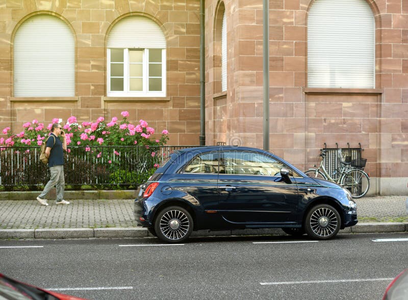 Fiat 500 Riva Yacht Car Brand Senior Man Admirre Car Editorial Stock Photo Image Of France Classic