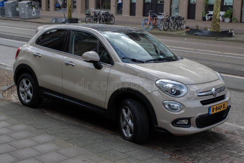 Fiat 500x Car At Amsterdam The Netherlands 23-2-2024. Fiat 500x Car At Amsterdam The Netherlands 23-2-2024.