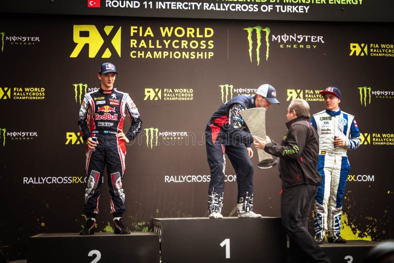 FiaWorldRx-pódio imagem de stock royalty free
