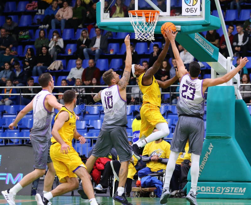 FIBA Basketball Champions League: BC Kyiv Basket v San Pablo Burgos royalty free stock images FIBA Basketball Champions League: BC Kyiv Basket v San Pablo Burgos royalty free stock images