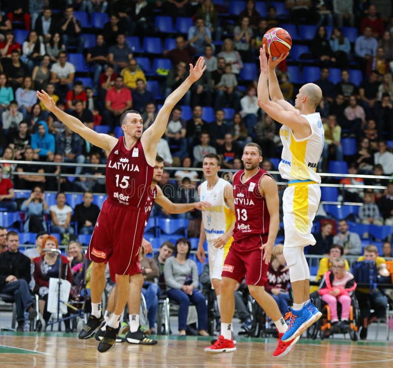 FIBA World Cup 2019 Qualifiers: Ukraine V Latvia In Kyiv Editorial Photography - Image of arena ...