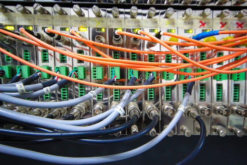 Fiber Optic Cable with Cctv Module Stock Photo Image of patch