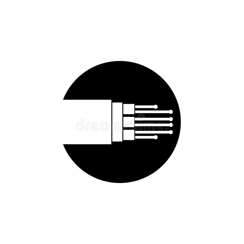 fiber optic cable icon. Element of internet connection icon. Premium quality graphic design icon. Signs and symbols collection