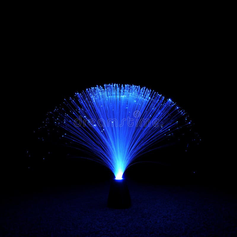 Fiber Optic Lamp stock photo