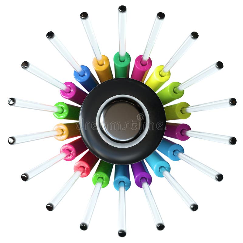 Fiber optical cable detail - Highspeed cable - 3D Rendering royalty free stock photos