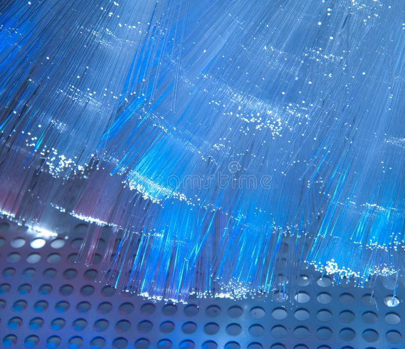 Fiber optical picture with details and light royalty free stock photo