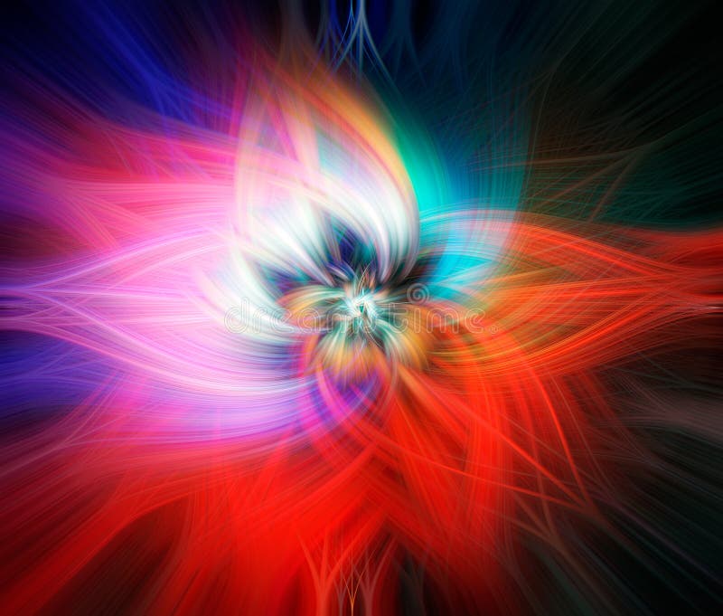 Fibras livianas torcidas coloridas abstractas El agitar y fondo torcido de las fibras livianas stock de ilustración Fibras livianas torcidas coloridas abstractas El agitar y fondo torcido de las fibras livianas stock de ilustración