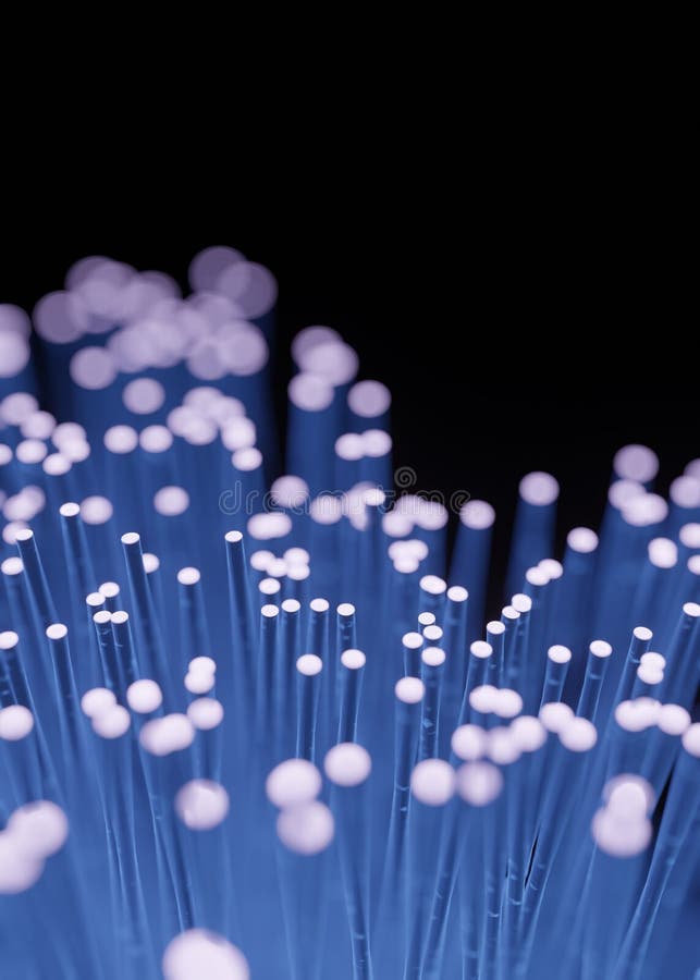 Fibre Optic for Data Transfer Transmission Stock Illustration