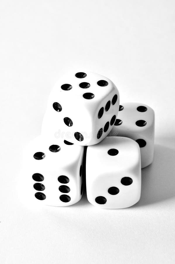 Fice dices high contrast royalty free stock photography