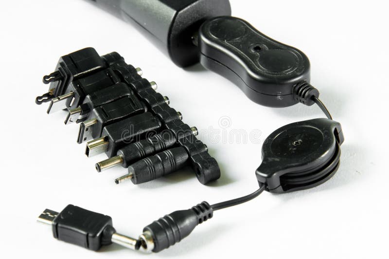 Fiches de remplissage d'usb de portable photo stock Fiches de remplissage d'usb de portable photo stock