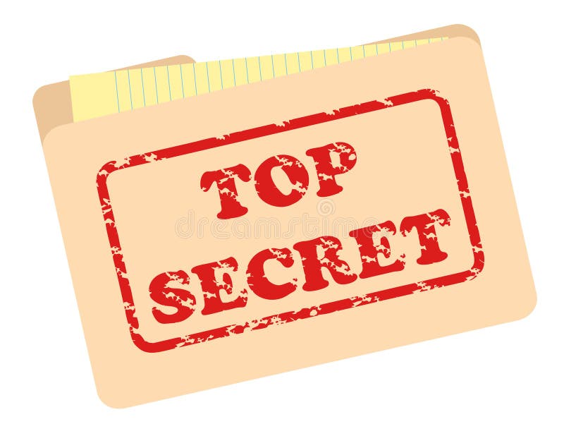 Top secret de dossier illustration stock. Illustration du butoir 34371995