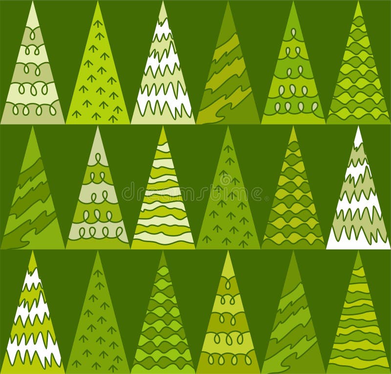 Fichte, Bäume, Grün, Weihnachten, Dreiecke, geometrischer, grüner Hintergrund, nahtlos stock abbildung Fichte, Bäume, Grün, Weihnachten, Dreiecke, geometrischer, grüner Hintergrund, nahtlos stock abbildung