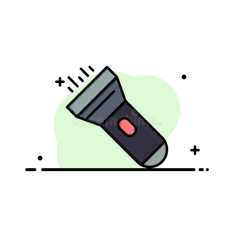 Ficklampan ljus, fackla, den plana linjen för den pråliga affären fyllde mallen för symbolsvektorbanret vektor illustrationer Ficklampan ljus, fackla, den plana linjen för den pråliga affären fyllde mallen för symbolsvektorbanret vektor illustrationer