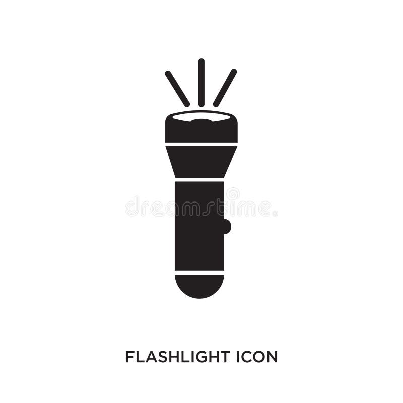 Ficklampasymbol stock illustrationer Ficklampasymbol stock illustrationer