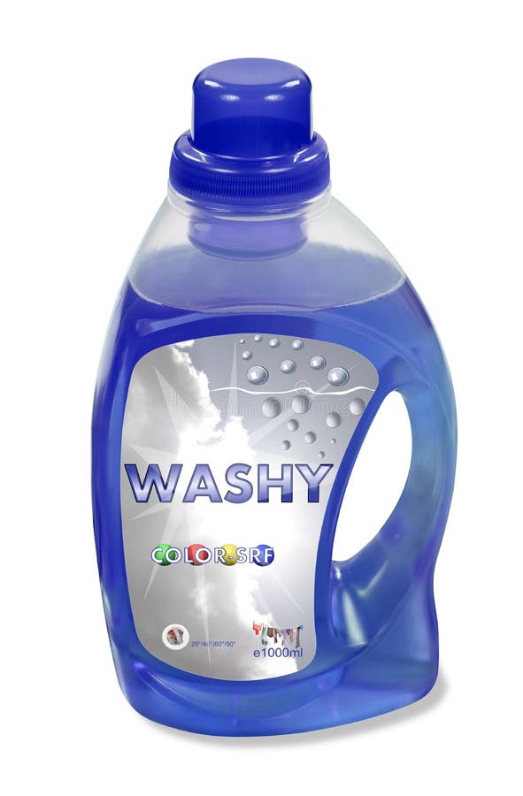 Fictive Liquid Washing Detergent Bottle Stock Image Image of pack