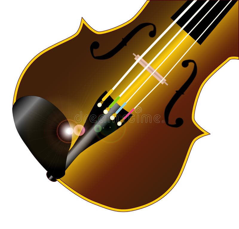 Fiddle Closeup vector illustration Fiddle Closeup vector illustration