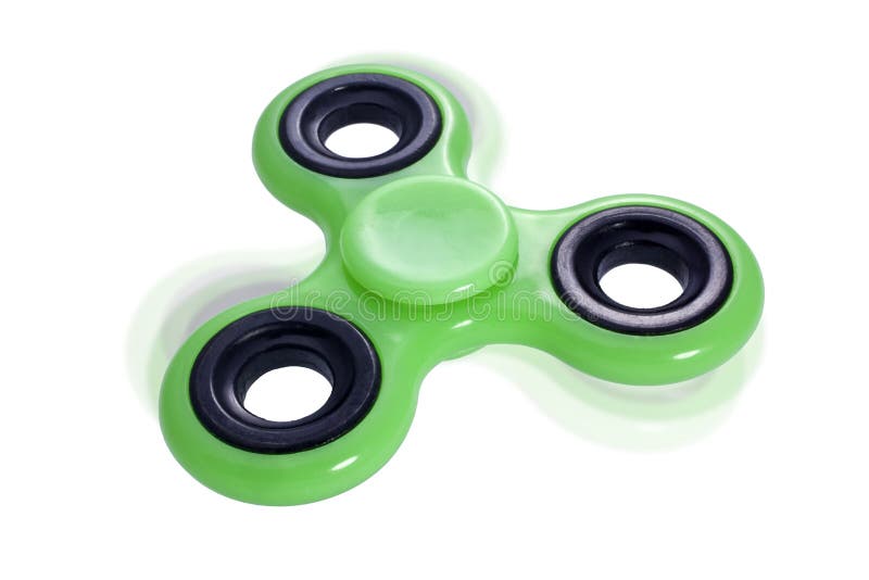 Fidget Spinner Green Turning Stock Image Image of tricks, playing
