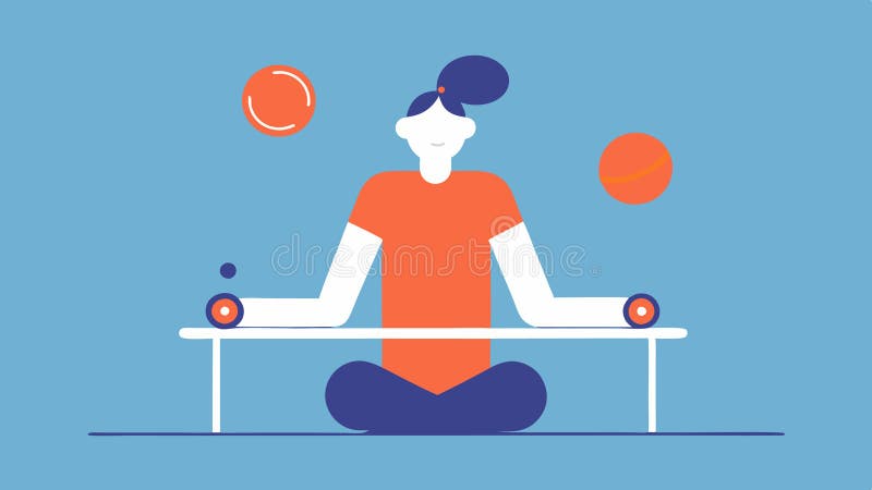 Fidgeting Tools Show a person sitting at a desk playing with fidget tools like a stress ball spinner or putty. Highlight stock photo