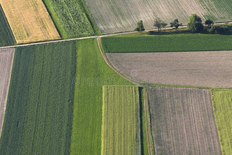 Fields from above stock photos