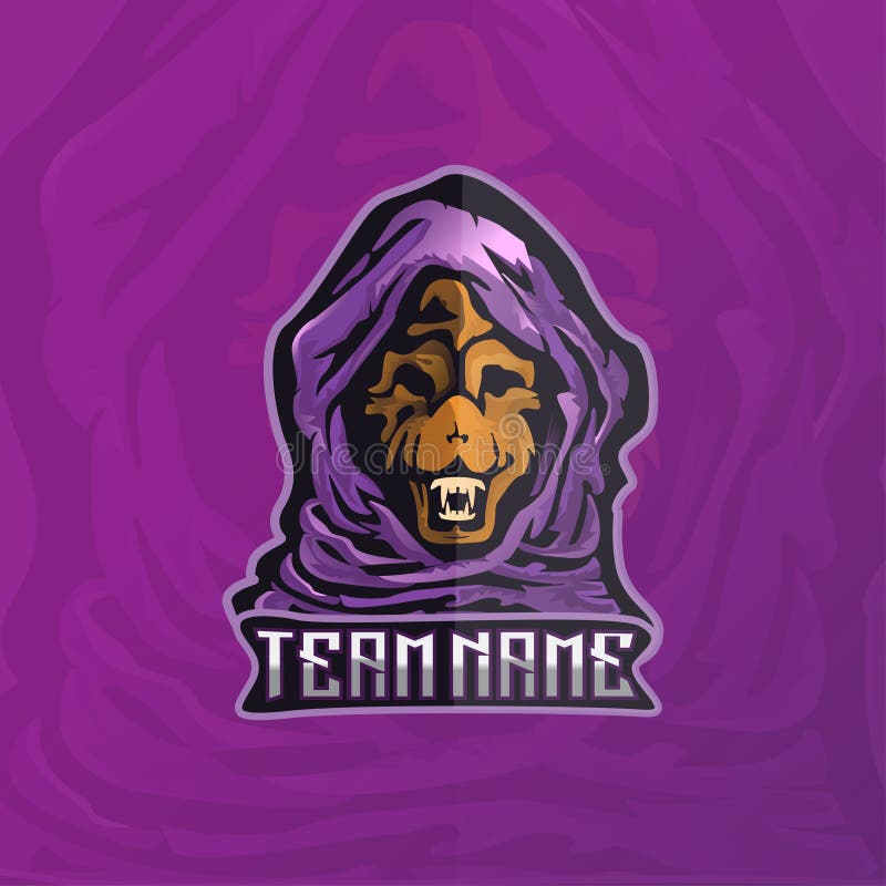 Purple Cloak Wolf Esport Logo Stock Illustrations – 1 Purple Cloak Wolf ...