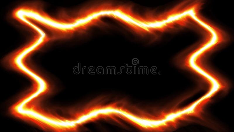 Fiery Abstract Frame vector illustration
