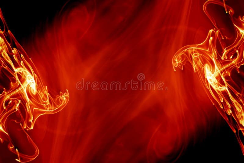 Magical bright red fiery background. Wild blaze fire illustrations