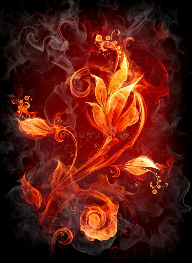 Fiery flower