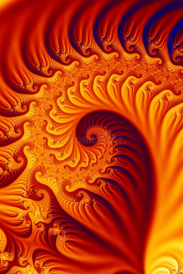Fiery fractal vector illustration Fiery fractal vector illustration