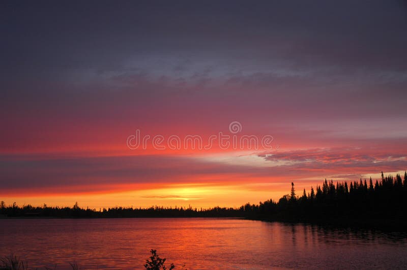 Fiery Sunrise royalty free stock images