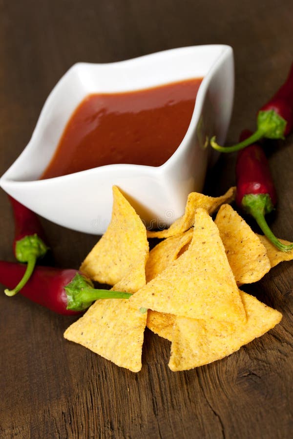Fiery tortilla chips stock photo. Image of kitchen, chip 45133554