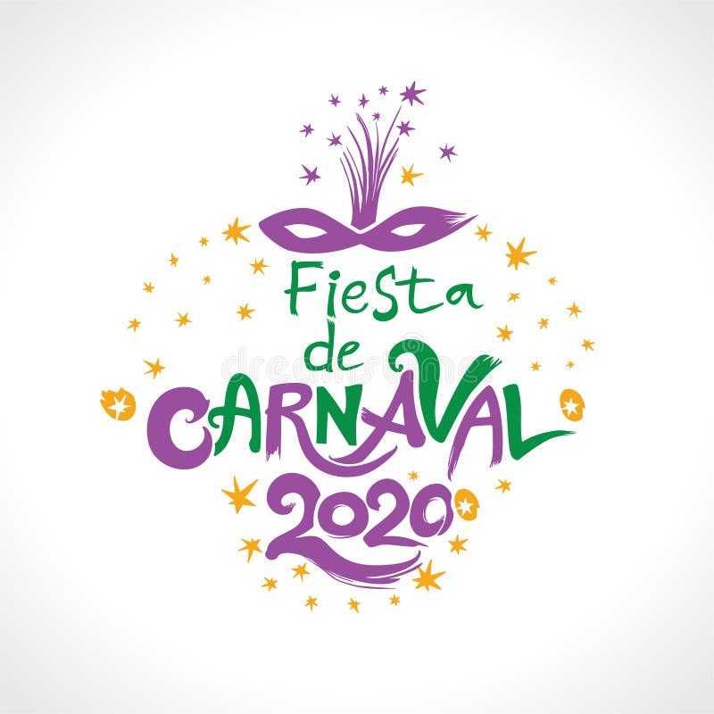 Vetores de Bienvenido Al Carnaval 2019 Logo Em Espanhol Traduzido