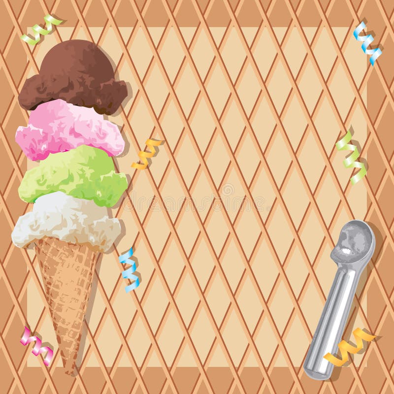 Fiesta de cumpleaños del cono de helado