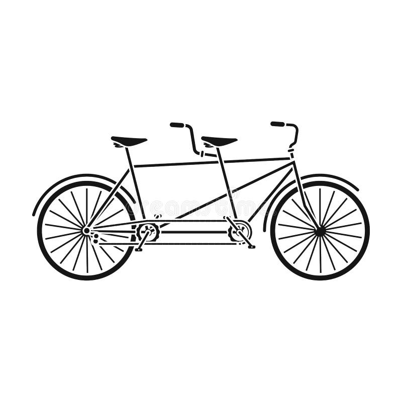 Fiets achter elkaar Genoegenfiets voor twee Dubbele fiets De ecologische wijze van vervoer Verschillend Fiets enig pictogram binn royalty-vrije illustratie Fiets achter elkaar Genoegenfiets voor twee Dubbele fiets De ecologische wijze van vervoer Verschillend Fiets enig pictogram binn royalty-vrije illustratie