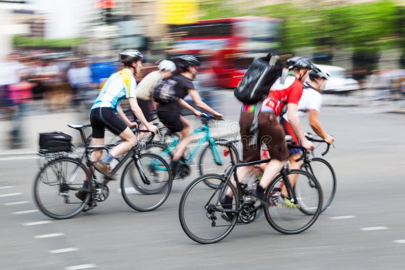 Bulk of cyclists in the city traffic. Bulk of cyclists in the city traffic