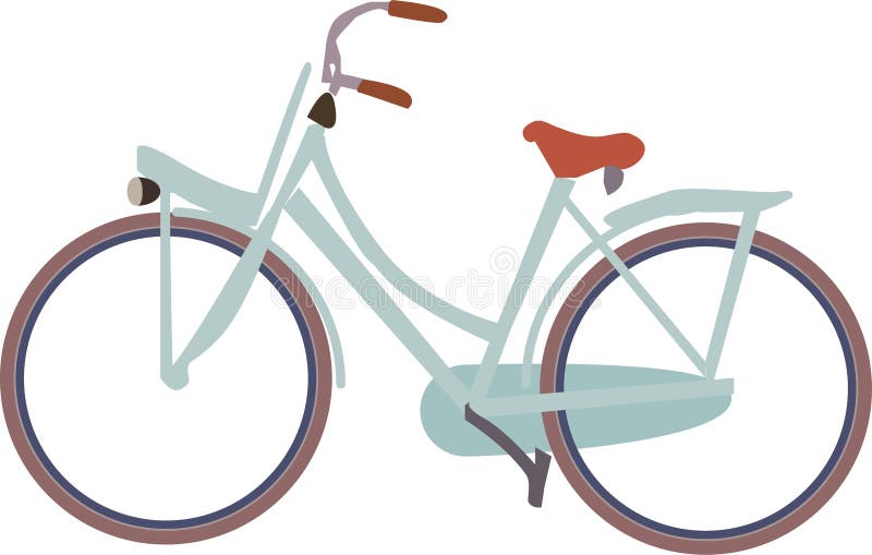 fietspictogram van Nederlandse fiets zonder achtergrond royalty-vrije illustratie fietspictogram van Nederlandse fiets zonder achtergrond royalty-vrije illustratie