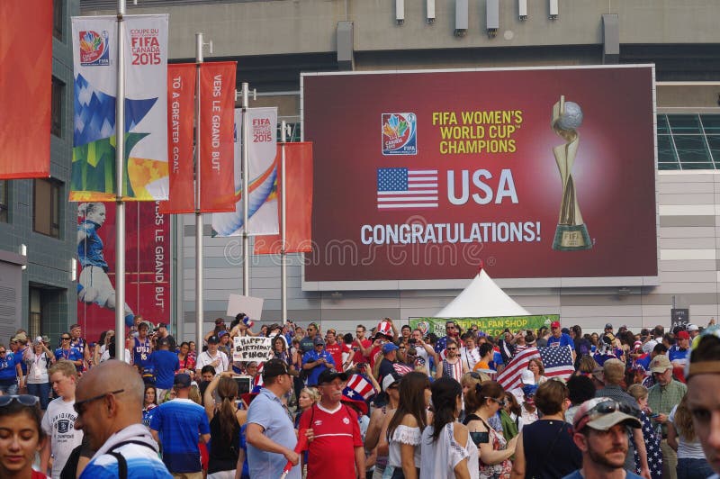 The 2015 FIFA Women's World Champion USA (in English) stock photo The 2015 FIFA Women's World Champion USA (in English) stock photo