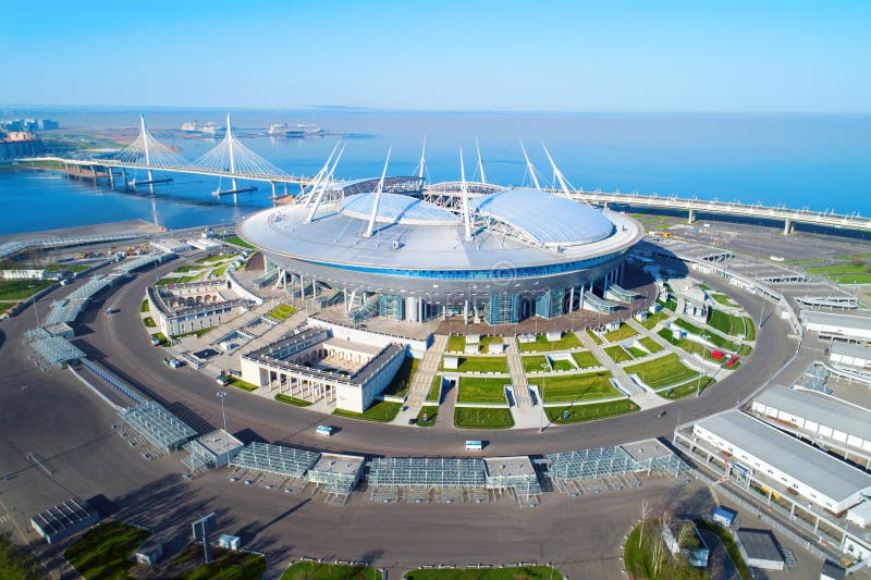 Moscow, Russia - May, 2018: Otkrytie Arena. Home Stadium of Spartak  Football Team Editorial Photo - Image of modern, lukoil: 118124116