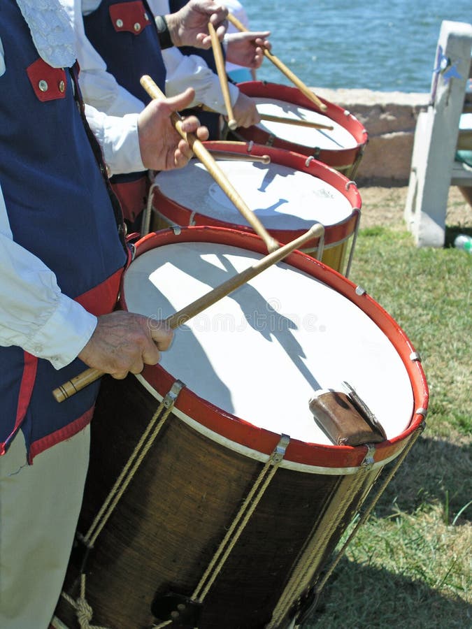 Fife and drum corps stock image. Image of revolutionary 1092197