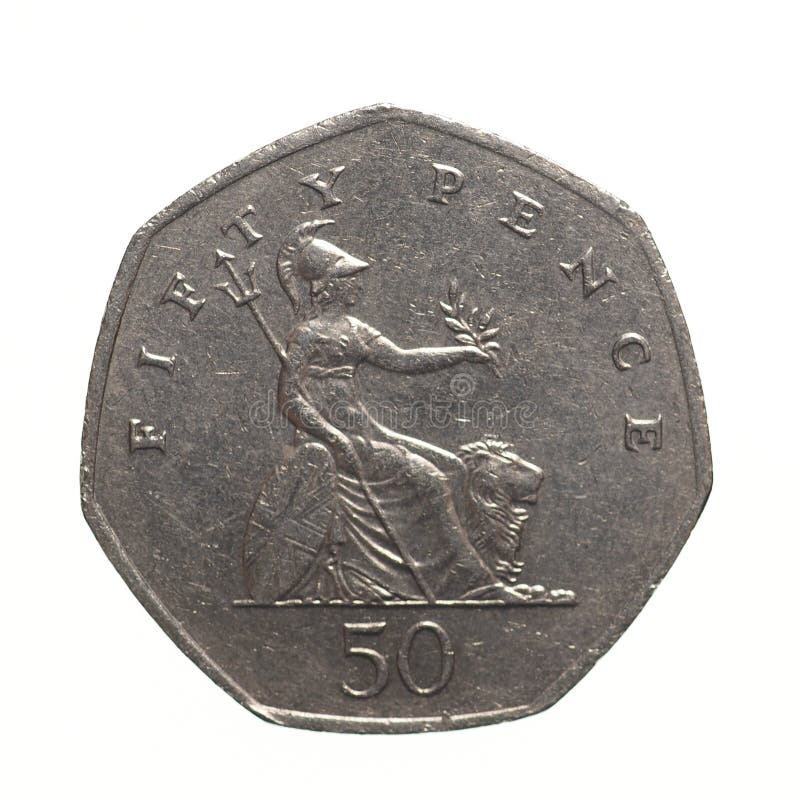 Fifty pence coin