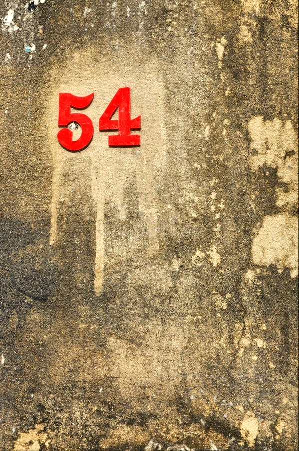 Fiftyfour Number Stick Crust Background Fiftyfour Number Stick Crust Background Stock Image
