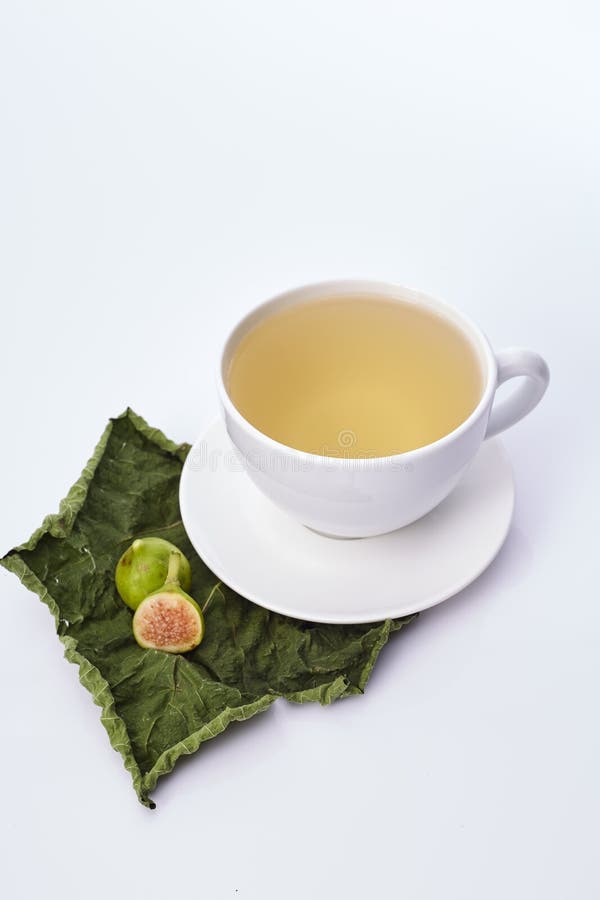 Fig Leaf Tea on with Various Benefits Stock Image Image of tree