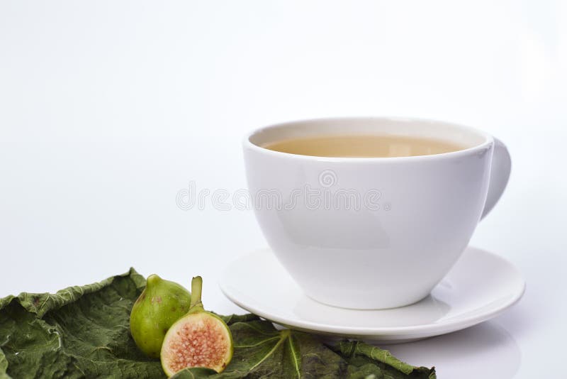 Fig Leaf Tea on with Various Benefits Stock Image Image of tree