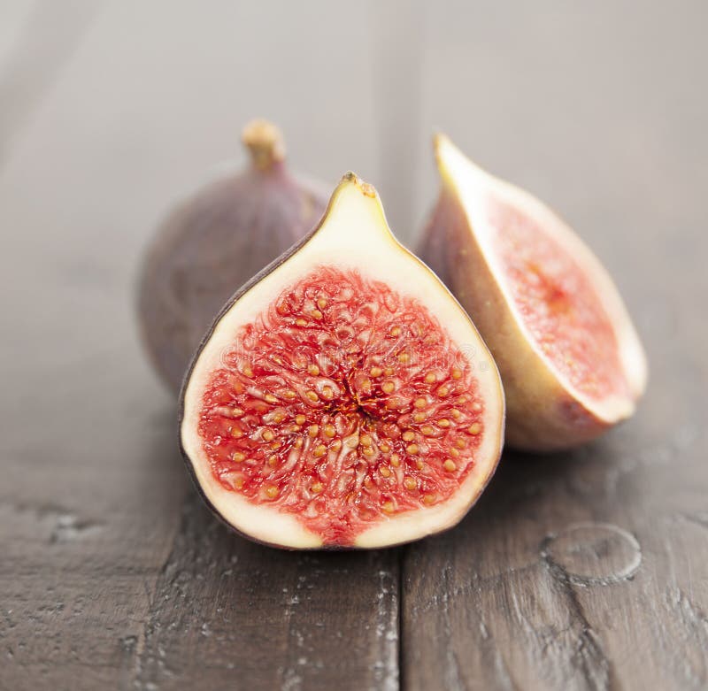 Fig on wood stock photo. Image of closeup, horizontal 33876056