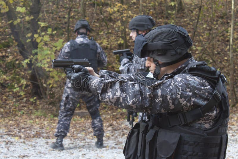 Fight against terrorism, Special Forces soldier royalty free stock images Fight against terrorism, Special Forces soldier royalty free stock images