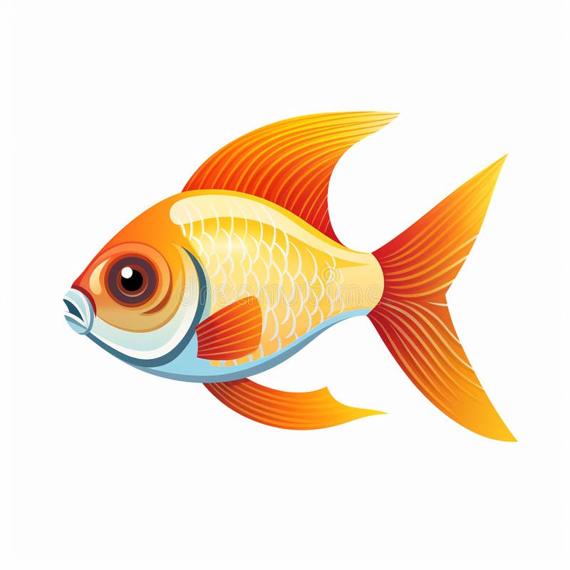 Fighter Fish Blue Colour Betta Fish Blue Colour Koi Orange Carp Vector