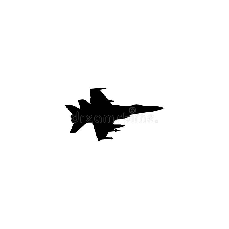 Fighter plane icon vector illustration