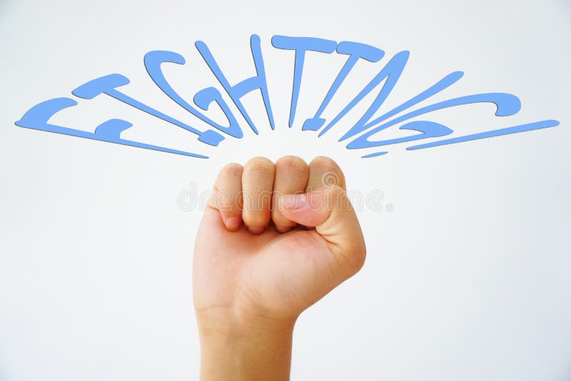 “fighting†with a special design royalty free stock image